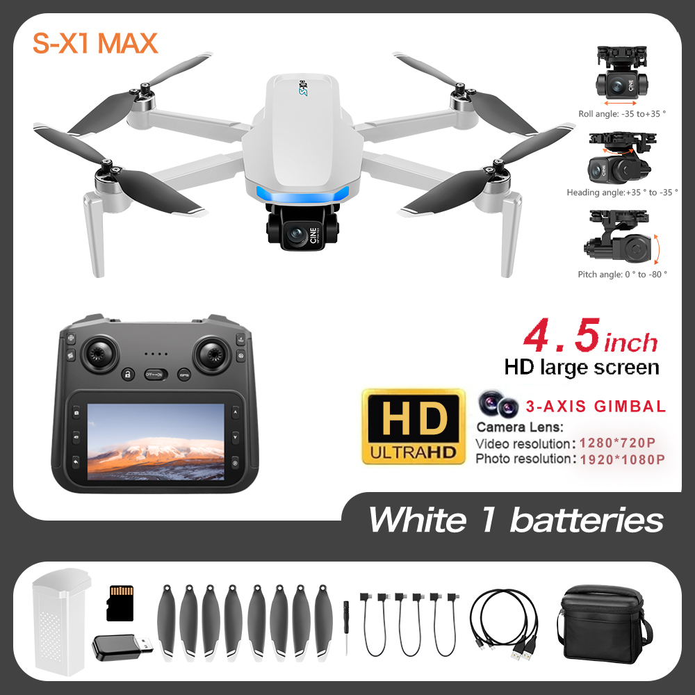 S-X1 Pro 4K GPS Drone, 3 Eksen - Jjrc Drone X12 incelemesi ve fiyatı