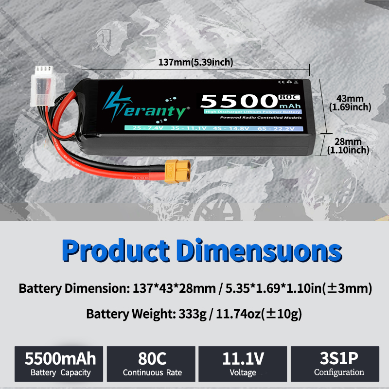 1/2 adet TERANTY 3S Lipo Pil 5 - Drone Battery 3S incelemesi ve fiyatı